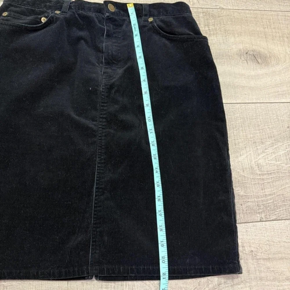 90s Black Corduroy‎ Mini Skirt | Minimal Vintage Core